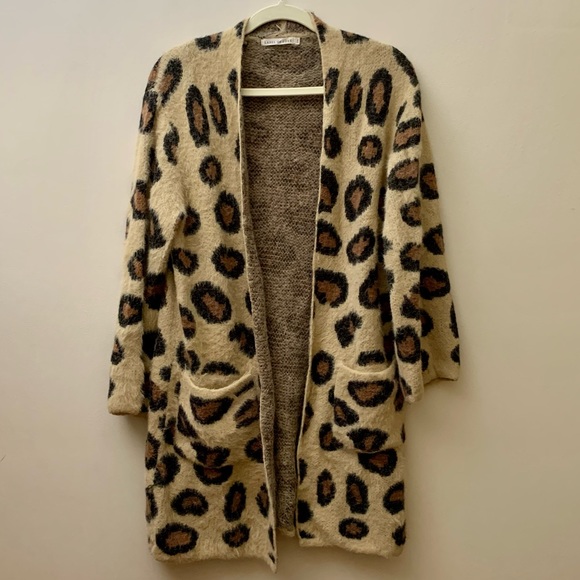 Label of Love Sweaters | Label of Love Womens Leopard Print Cardigan - Super Soft \u0026 Cozy - Size SM | Color: Brown/Tan | Size: SM | Chestnutwishes's